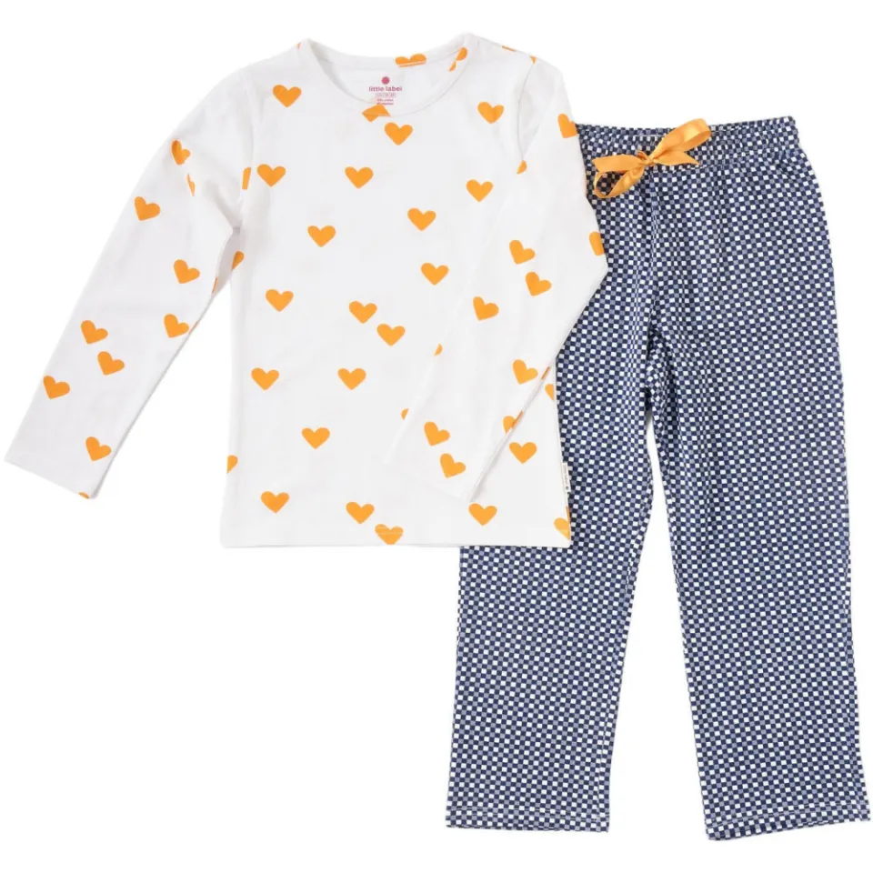 Little Label pyjama wit/blauw/geel, foto 2
