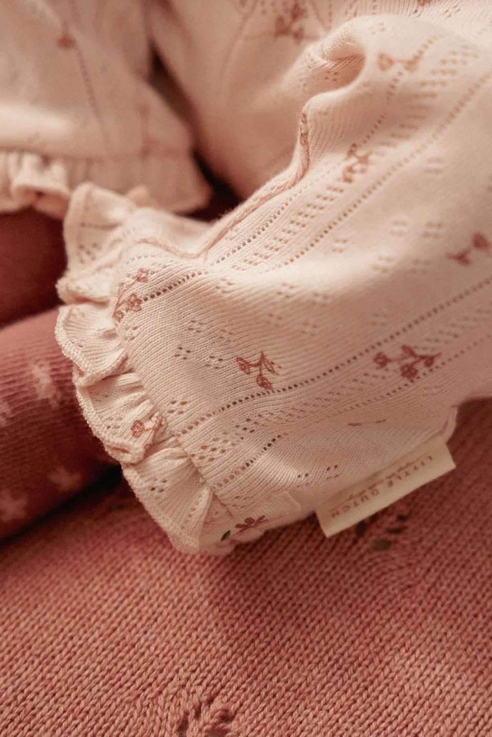 Little Dutch straight legging roze met bloemen, foto 8