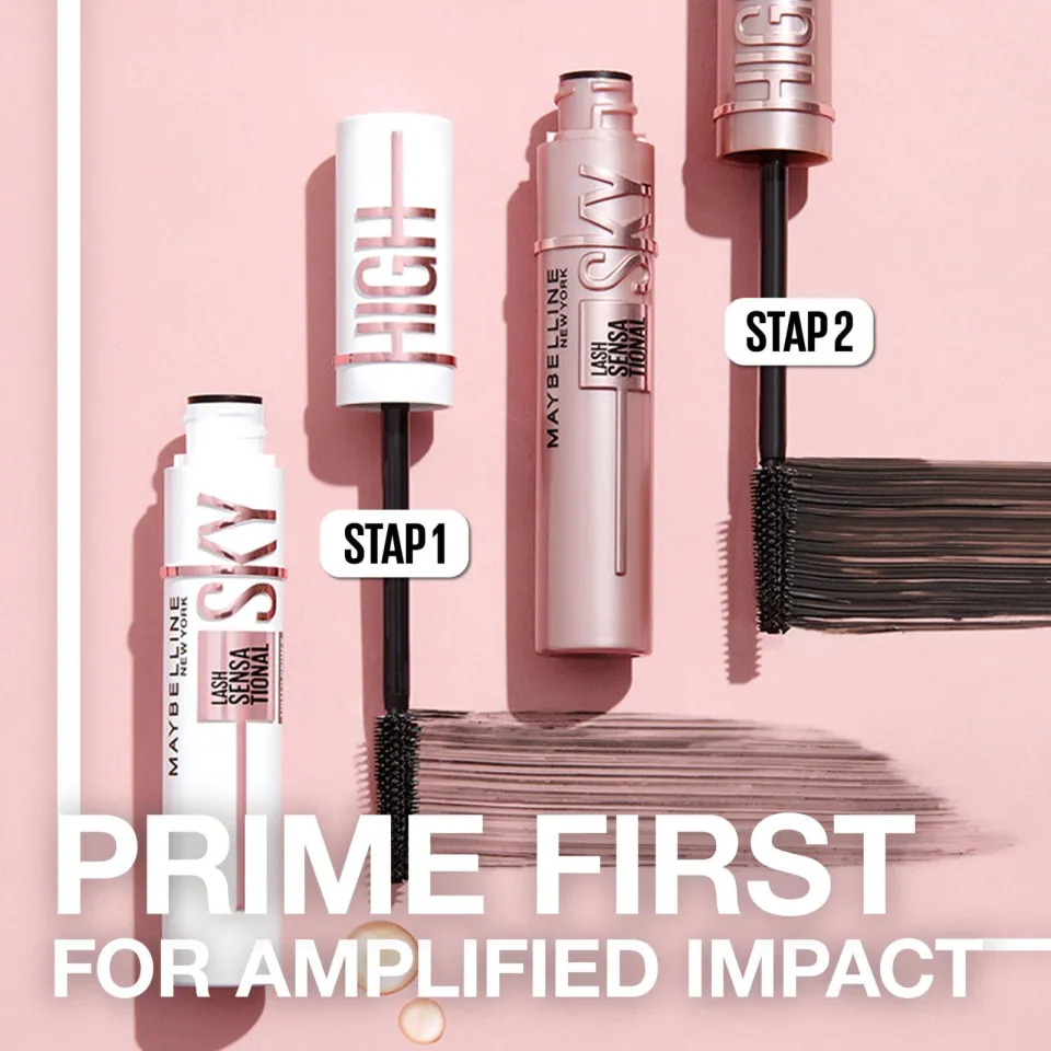 Maybelline New York Lash Sensational Sky High tinted mascara primer zwart, foto 3