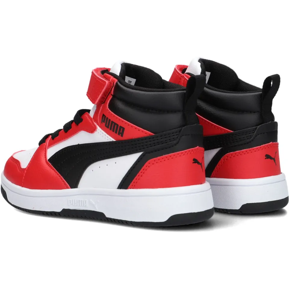 Puma Rebound V6 Mid Sneakers Jongens Rood, foto 8