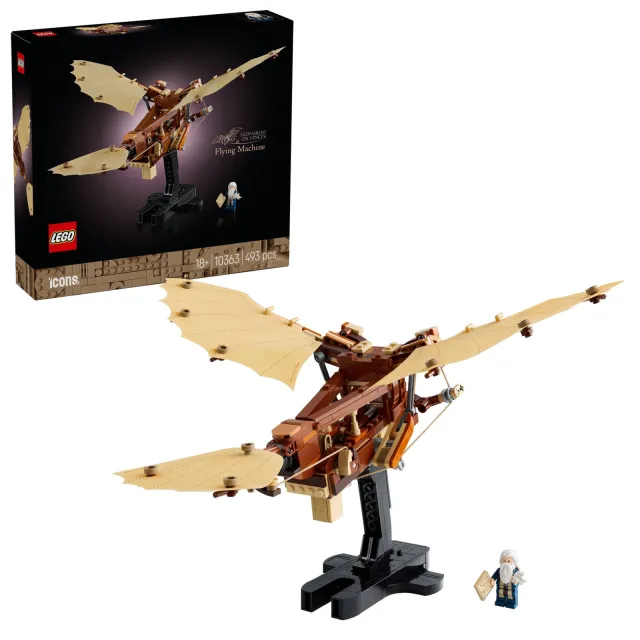 Lego Icons De vliegmachine van Leonardo da Vinci set 10363