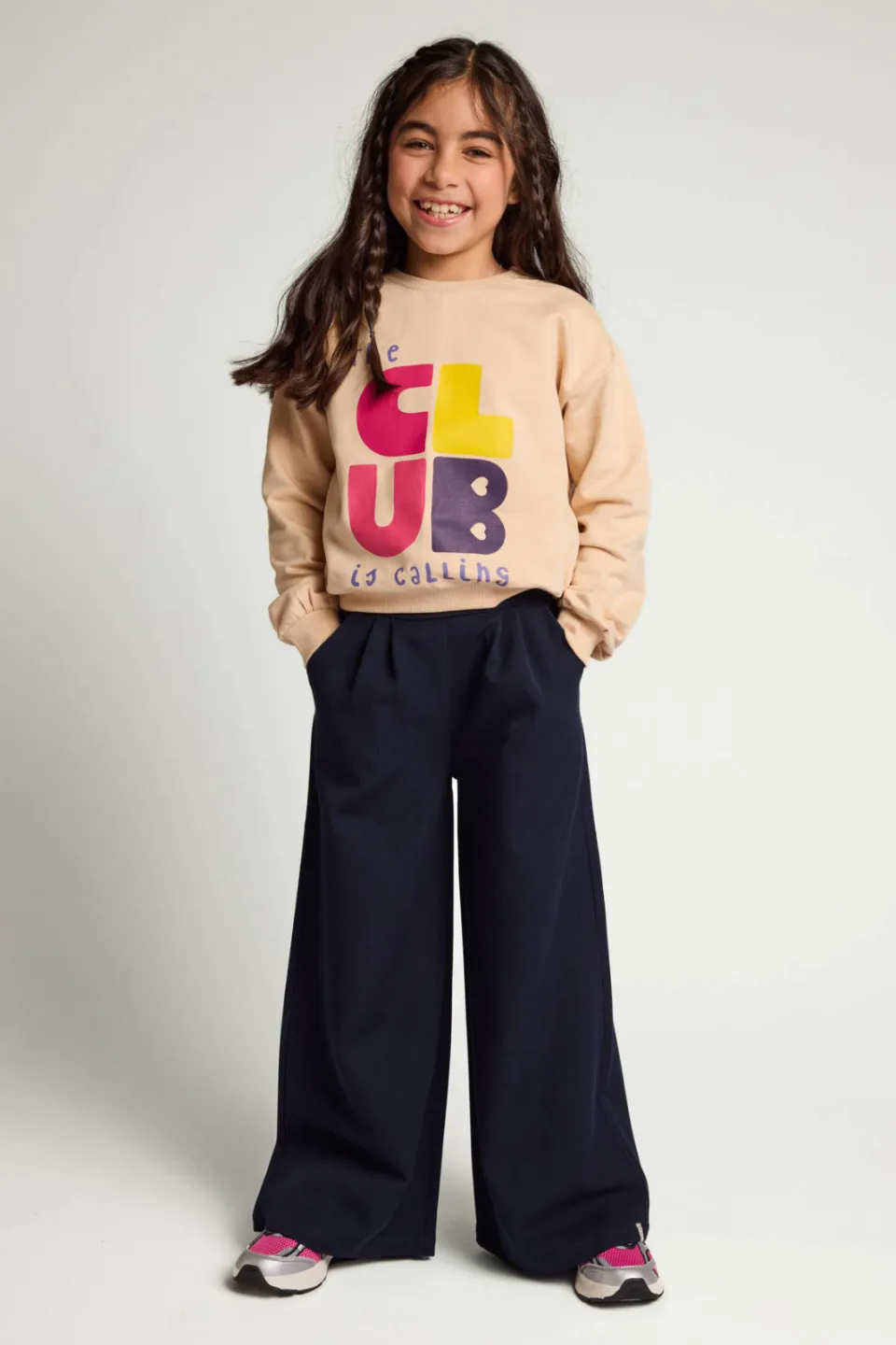 LOOXS little wide leg pantalon donkerblauw, foto 7