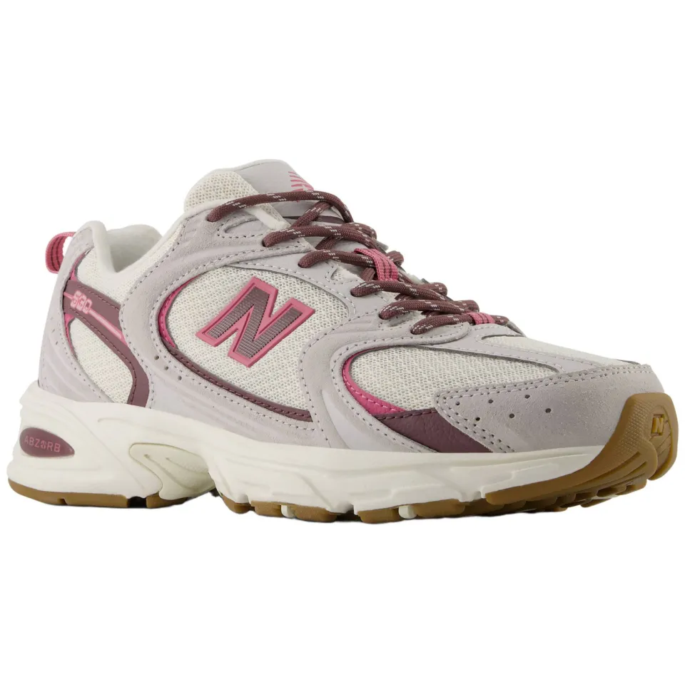 New Balance 530 sneakers - lichtgrijs/ecru/roze, foto 4