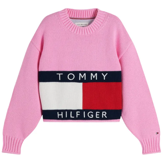 Tommy Hilfiger trui gebreid - roze
