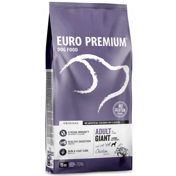 Euro-Premium Adult Giant hondenvoer kip rijst, foto 2