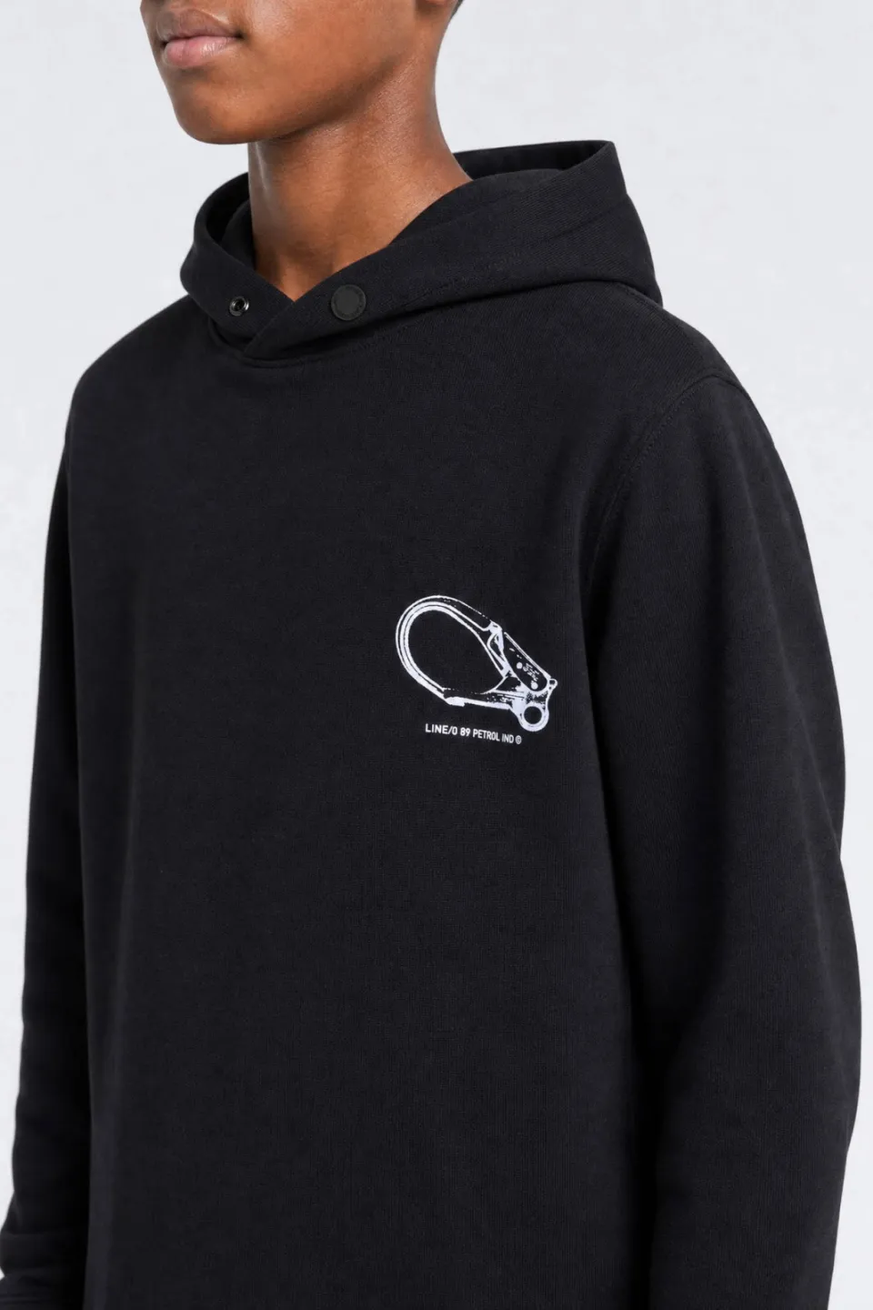 Petrol Industries hoodie met backprint - zwart, foto 4