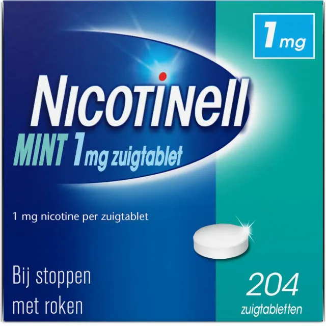 Nicotinell Zuigtablet Mint 1 mg 204 zuigtabletten