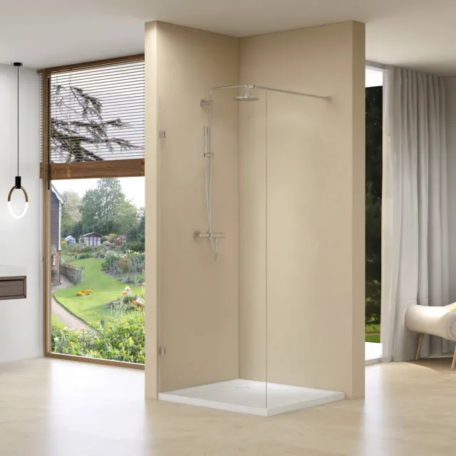Van Rijn Inloopdouche Van Rijn ST01 Met Scharnieren 60x200 cm Helder Glas 8 mm Chroom