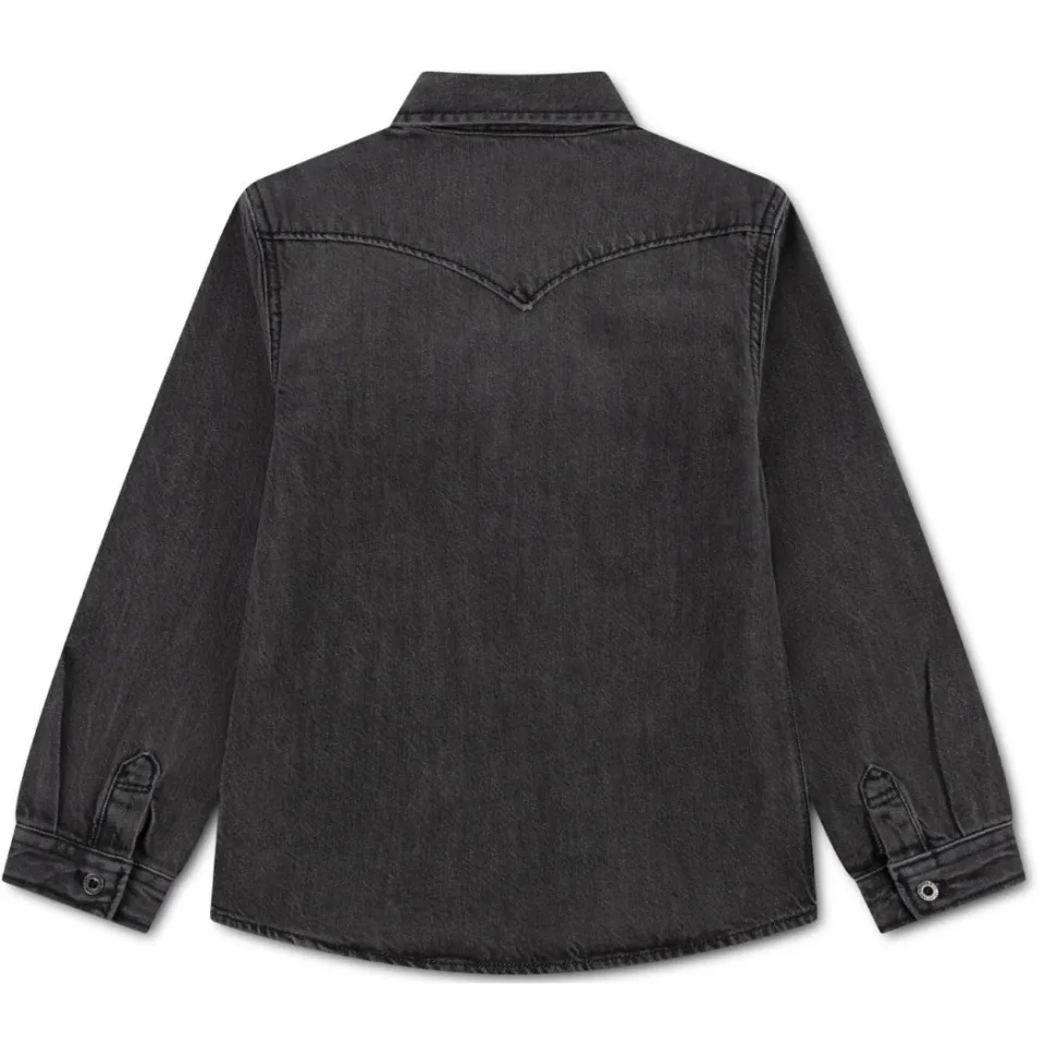 Levi's Kids denim casual overhemd - grijs, foto 2