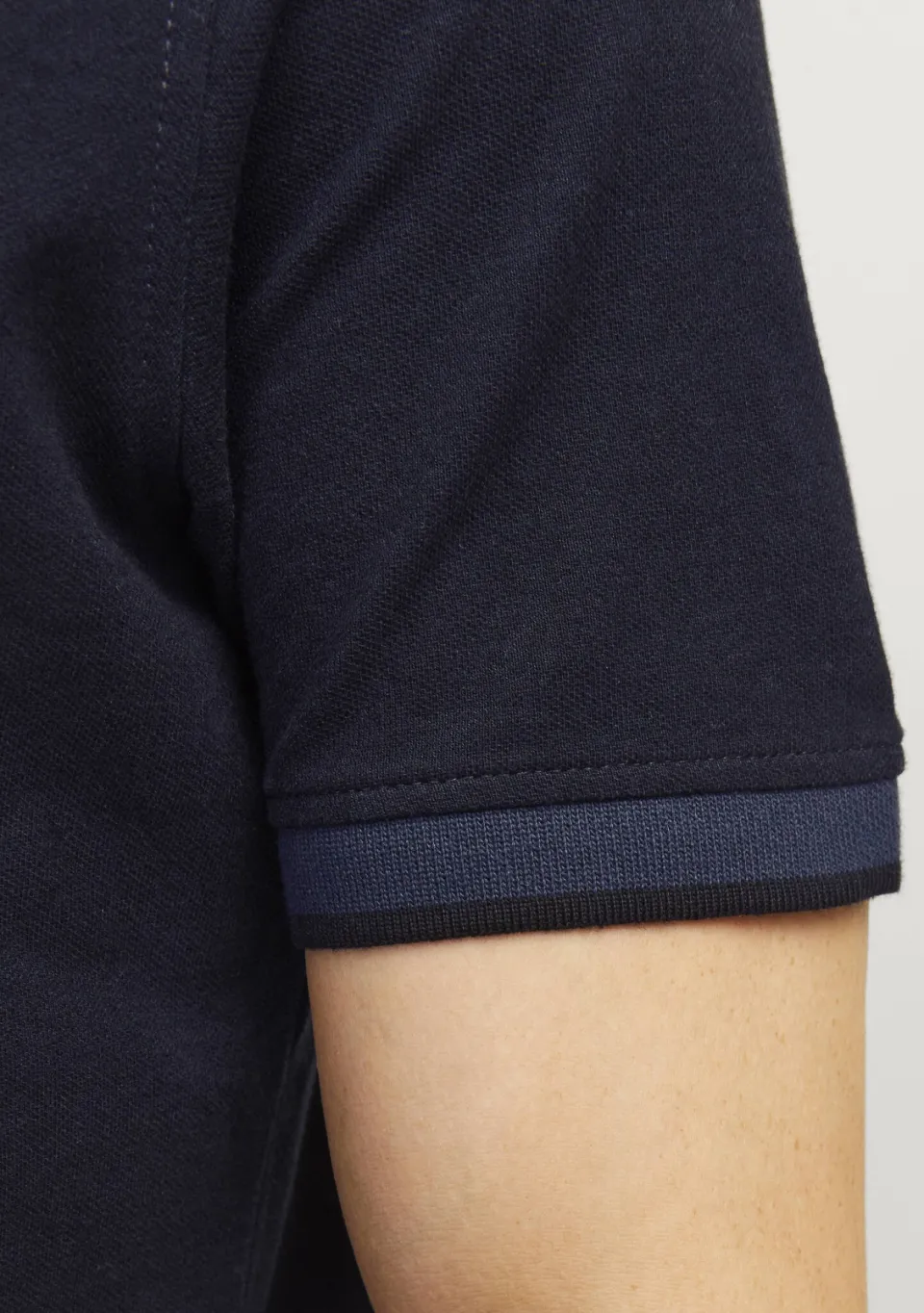 Jack & Jones ESSENTIALS slim fit polo JJEPAULOS donkerblauw dark navy, foto 5