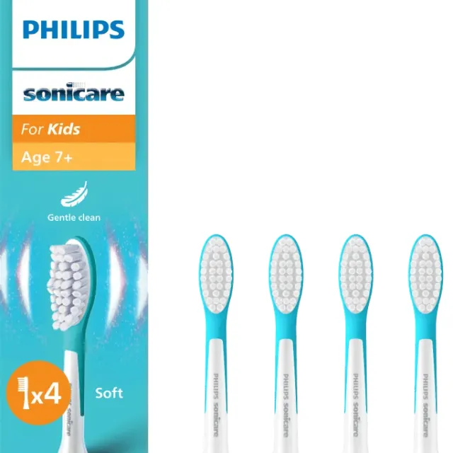 Philips Sonicare For Kids 7+ HX6044/90 (4 stuks) Wit-Aqua