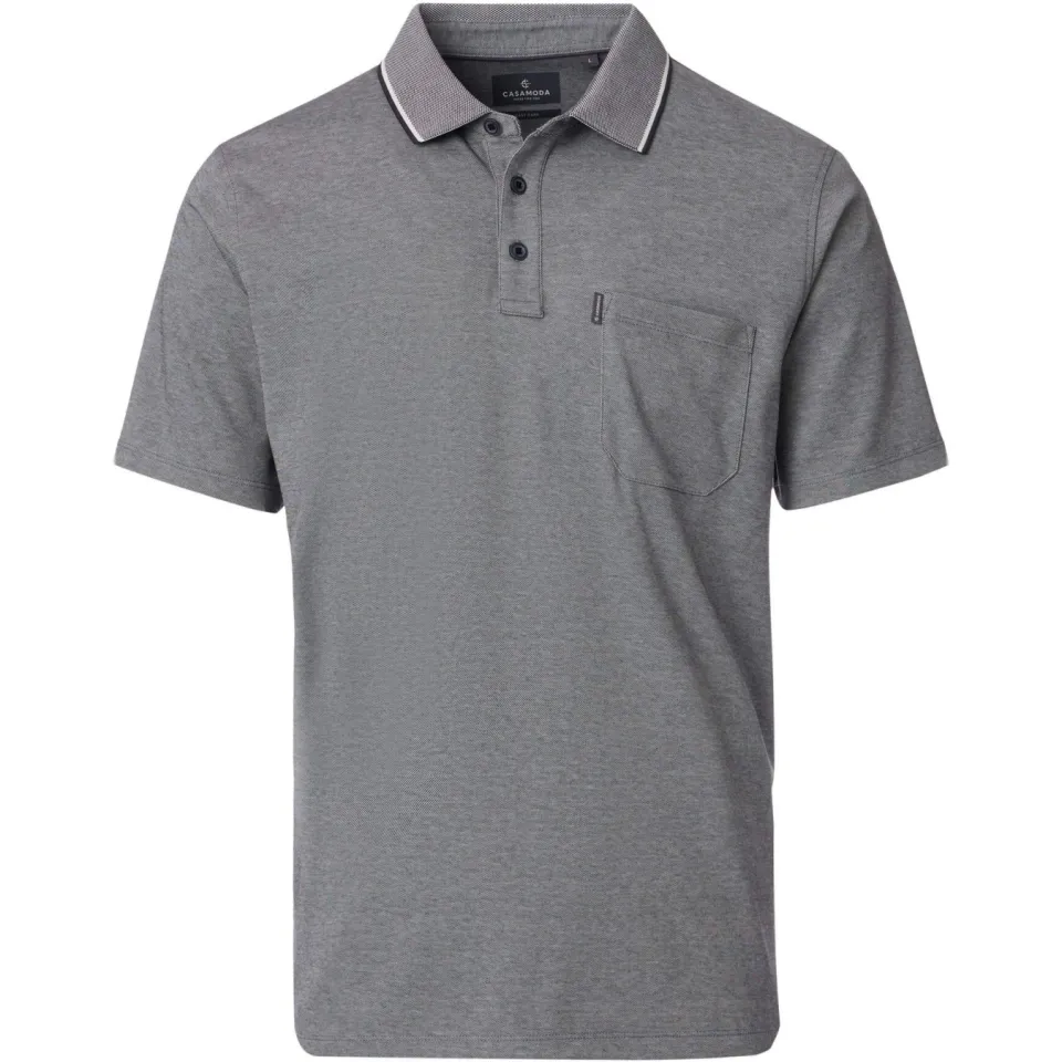 Casa Moda poloshirt antraciet, foto 2