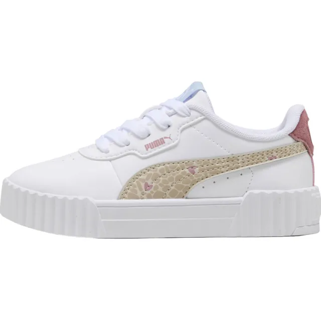 Puma Carina 3.0 imitatieleren sneakers - wit/ecru, foto 2