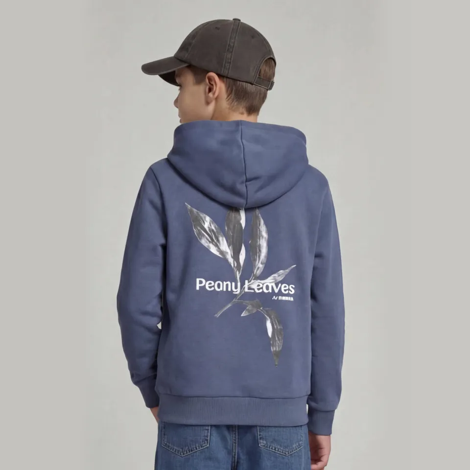 JJ Rebel JUNIOR hoodie met backprint - blauw, foto 5