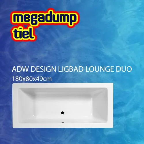 Best Design Lounge ligbad glans wit