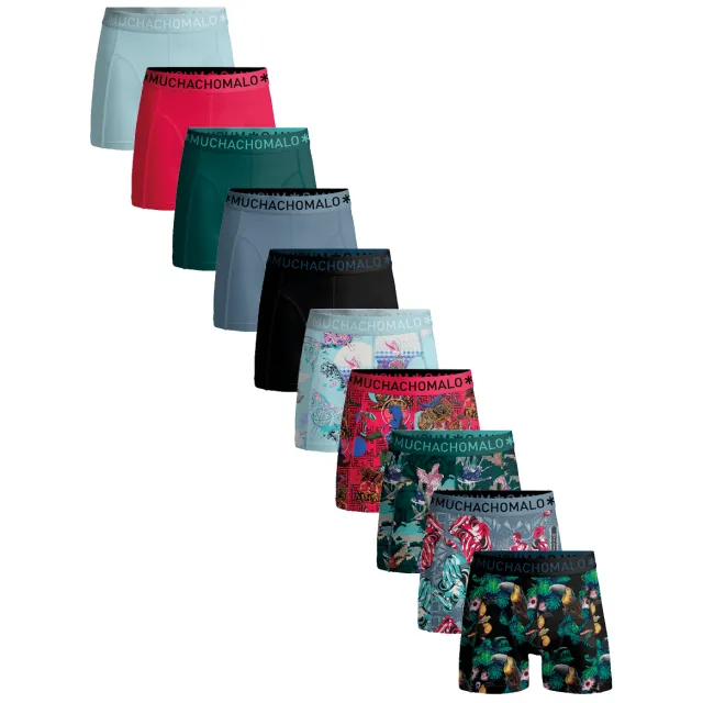 Muchachomalo Heren 10-pack Boxershorts Veelkleurig