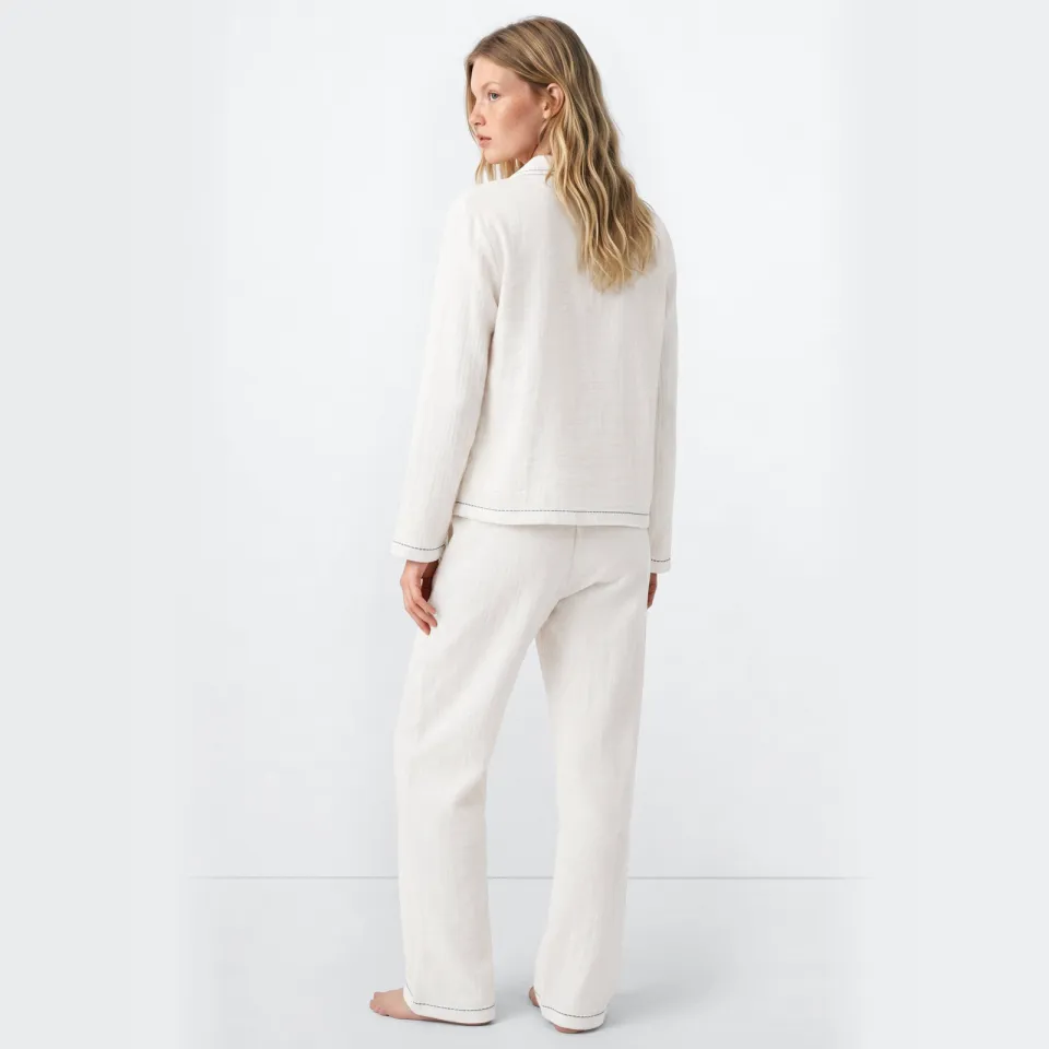 Mango pyjama wit, foto 4