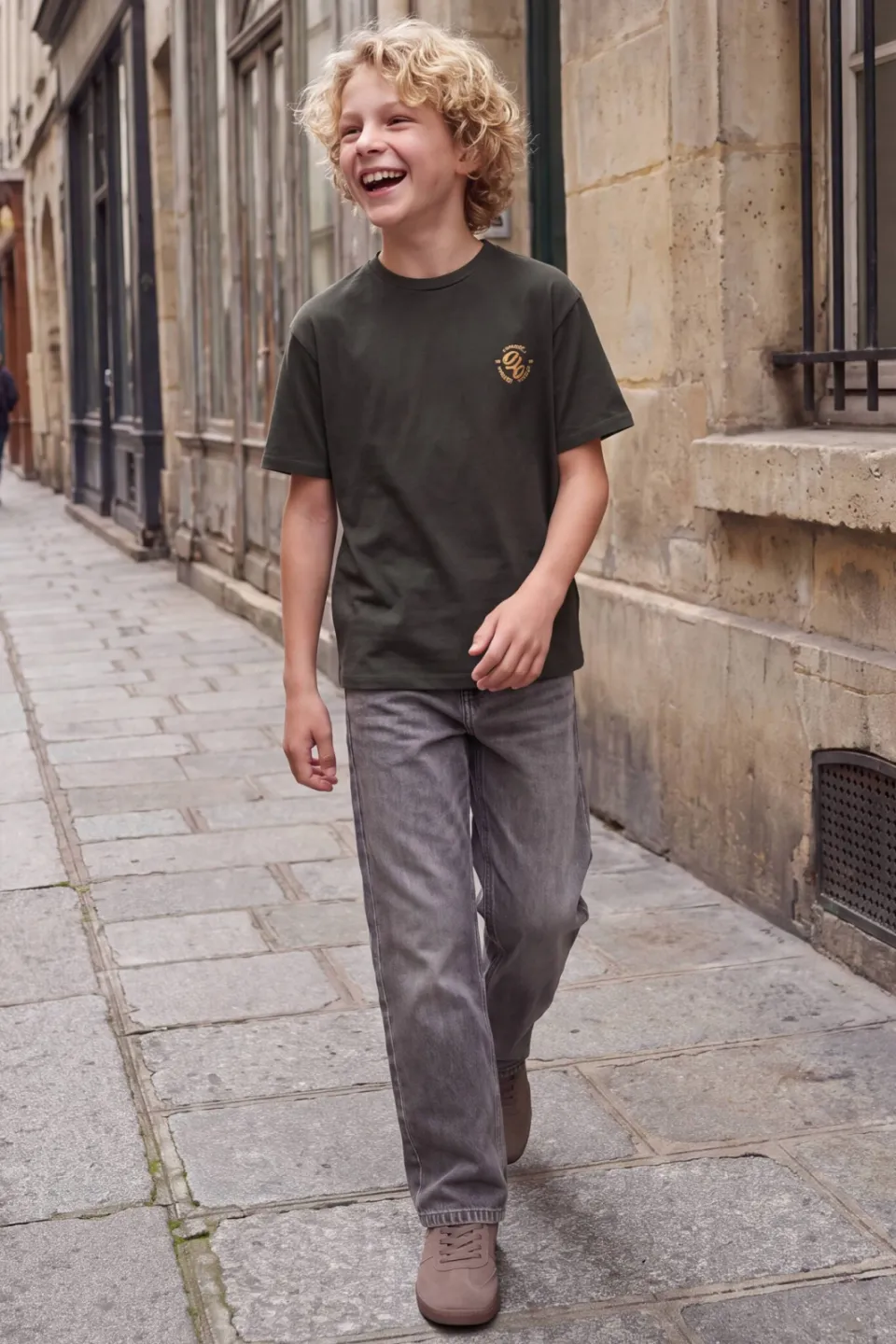Jack & Jones JUNIOR baggy jeans JJIALEX JJCREW - grijs, foto 4