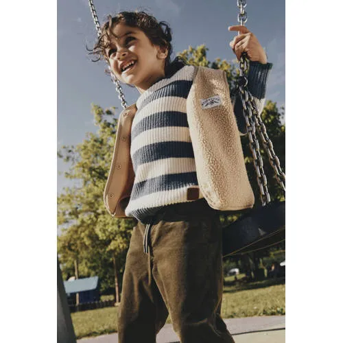 NAME IT Owe Slim teddy gilet beige, foto 5