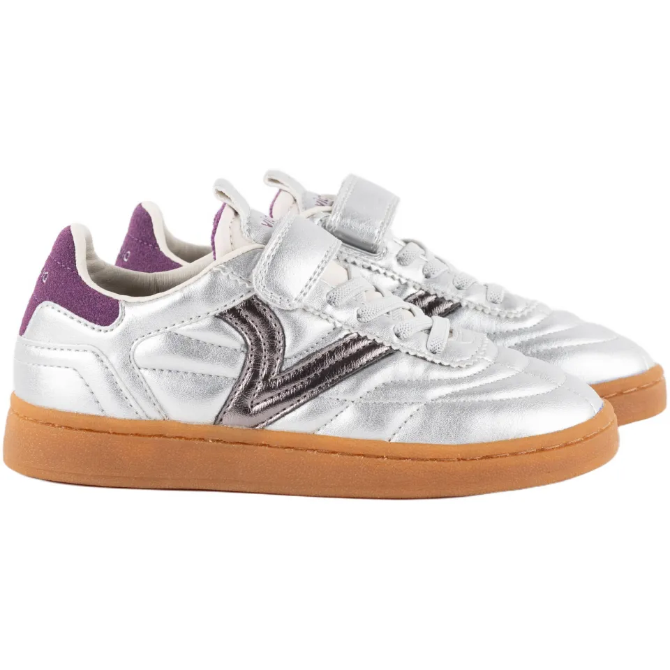 Victoria sneakers - zilver/donkerrood, foto 3