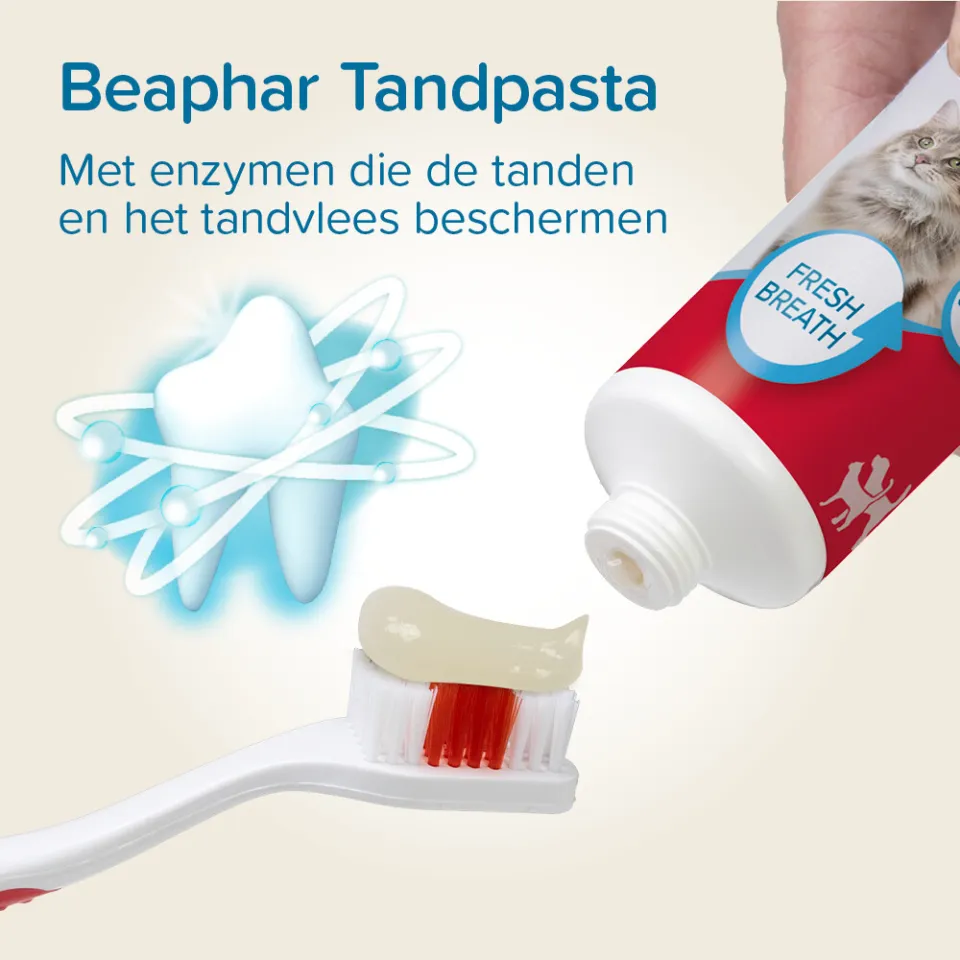 Beaphar tandpasta met tandenborstel hond en kat, foto 4