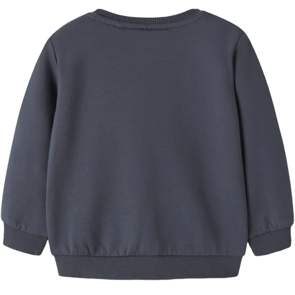 NAME IT BABY rechtvallende sweater met print - donkerblauw Printopdruk diep donkerblauw, foto 2