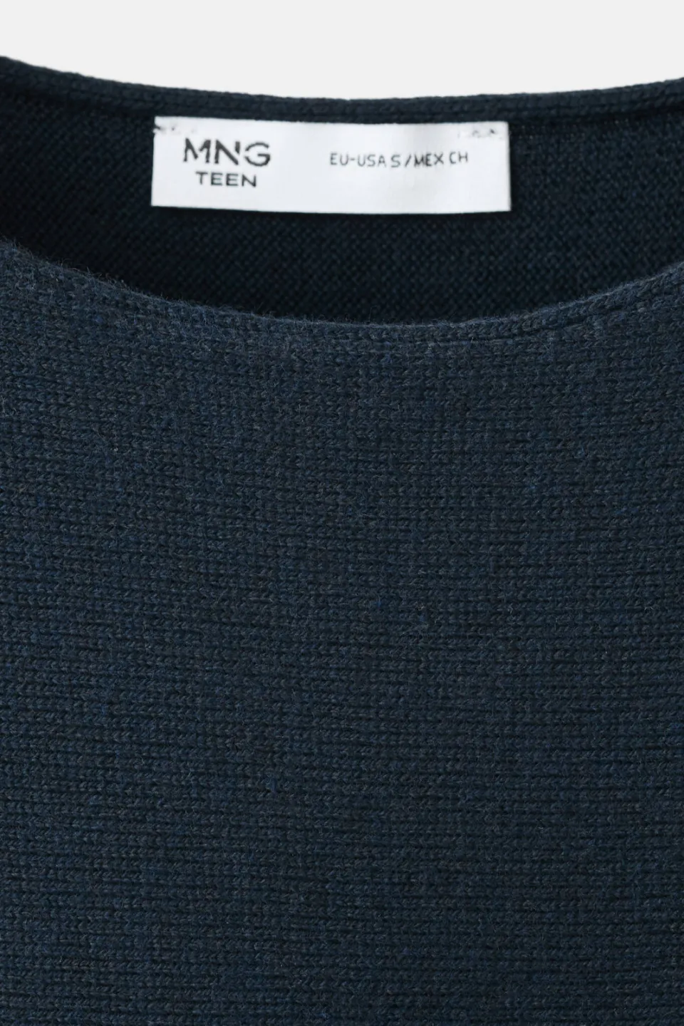 Mango TEEN trui met cut-out - marineblauw, foto 4