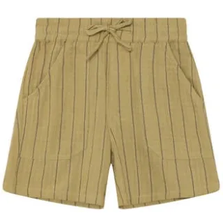 Daily7 gestreepte casual short olijfgroen, foto 3