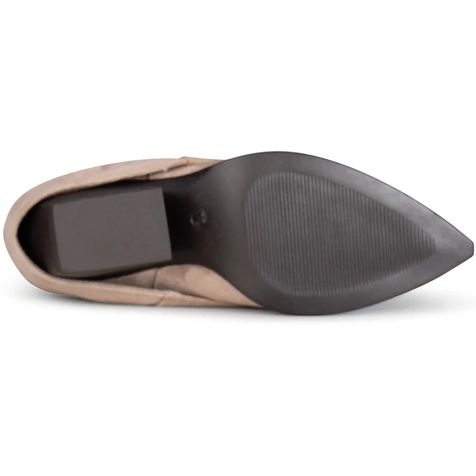 POSH by Poelman Lois cowboylaarzen met flap taupe, foto 3