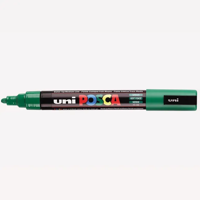 Posca marker met conische punt schrijfdikte medium donkergroen