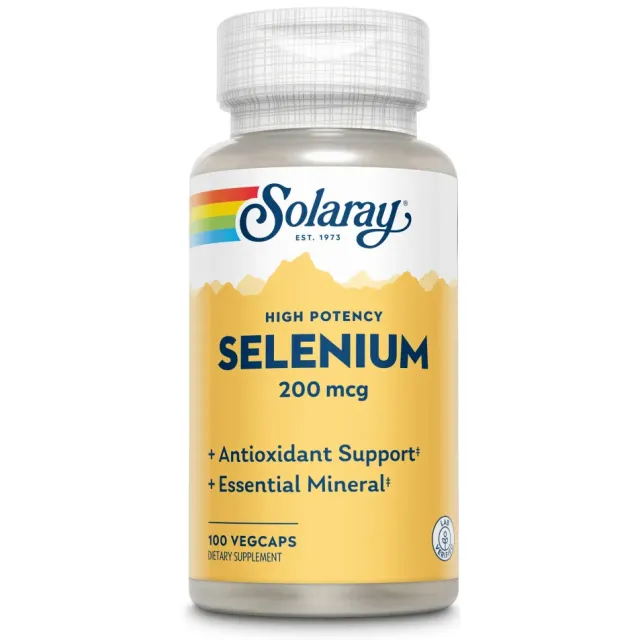 Solaray Selenium 200mcg 100 vegacapsules