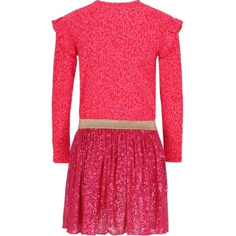 B.Nosy Diana glitterjurk met pailletten roze, foto 3
