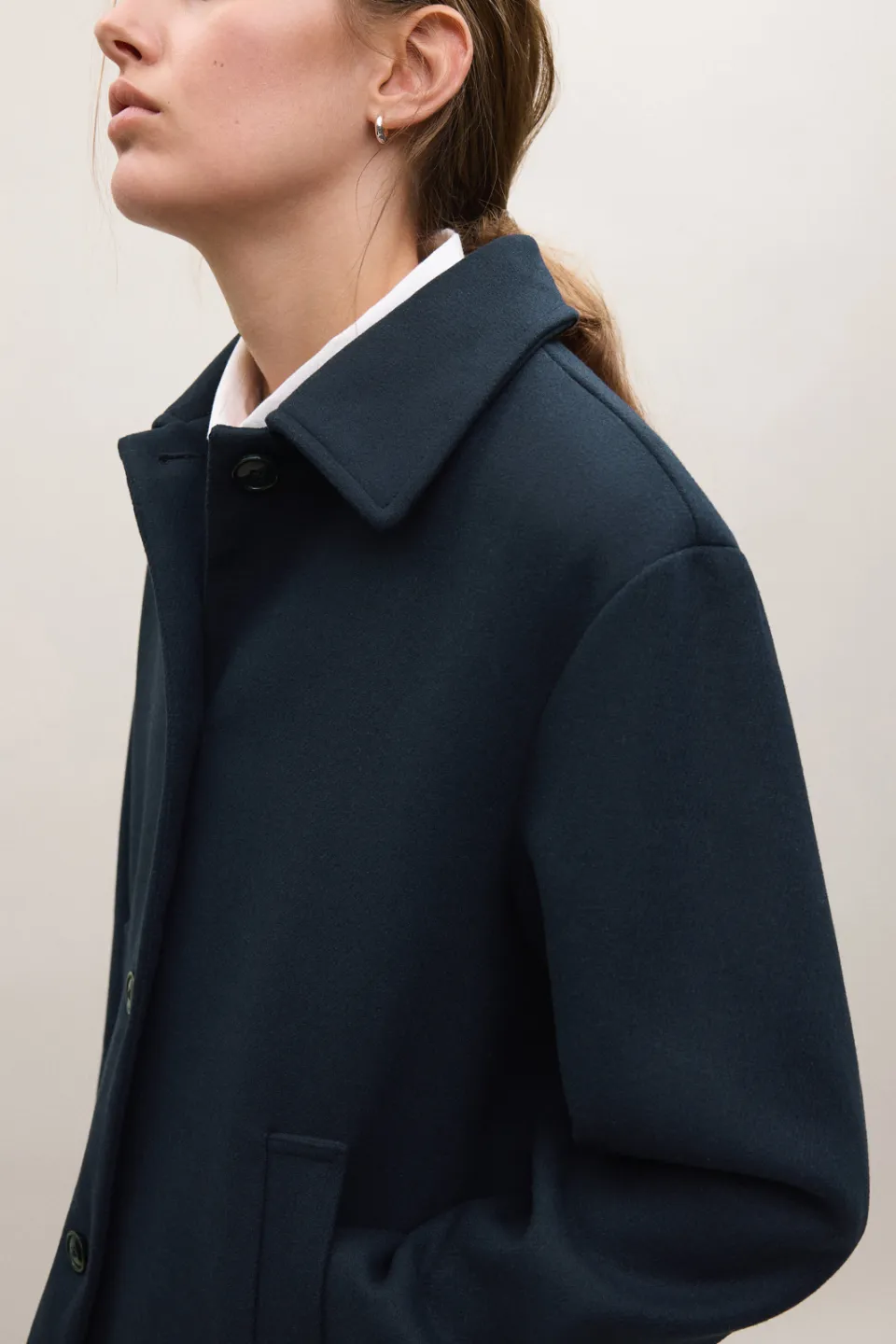 Mango TEEN mantel donkerblauw, foto 4