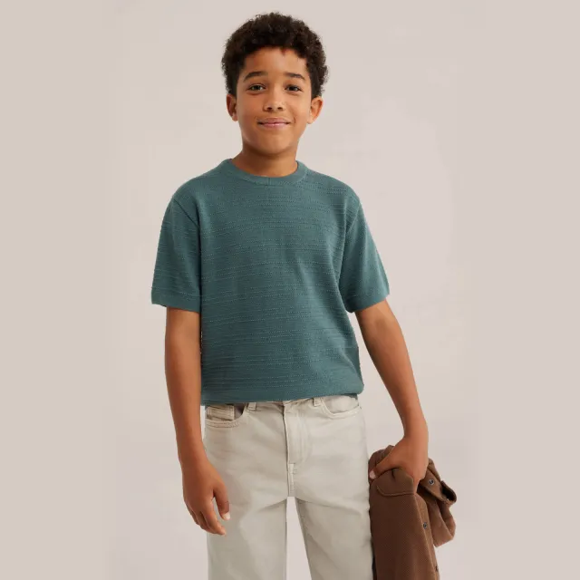 WE Fashion gebreide trui - petrol