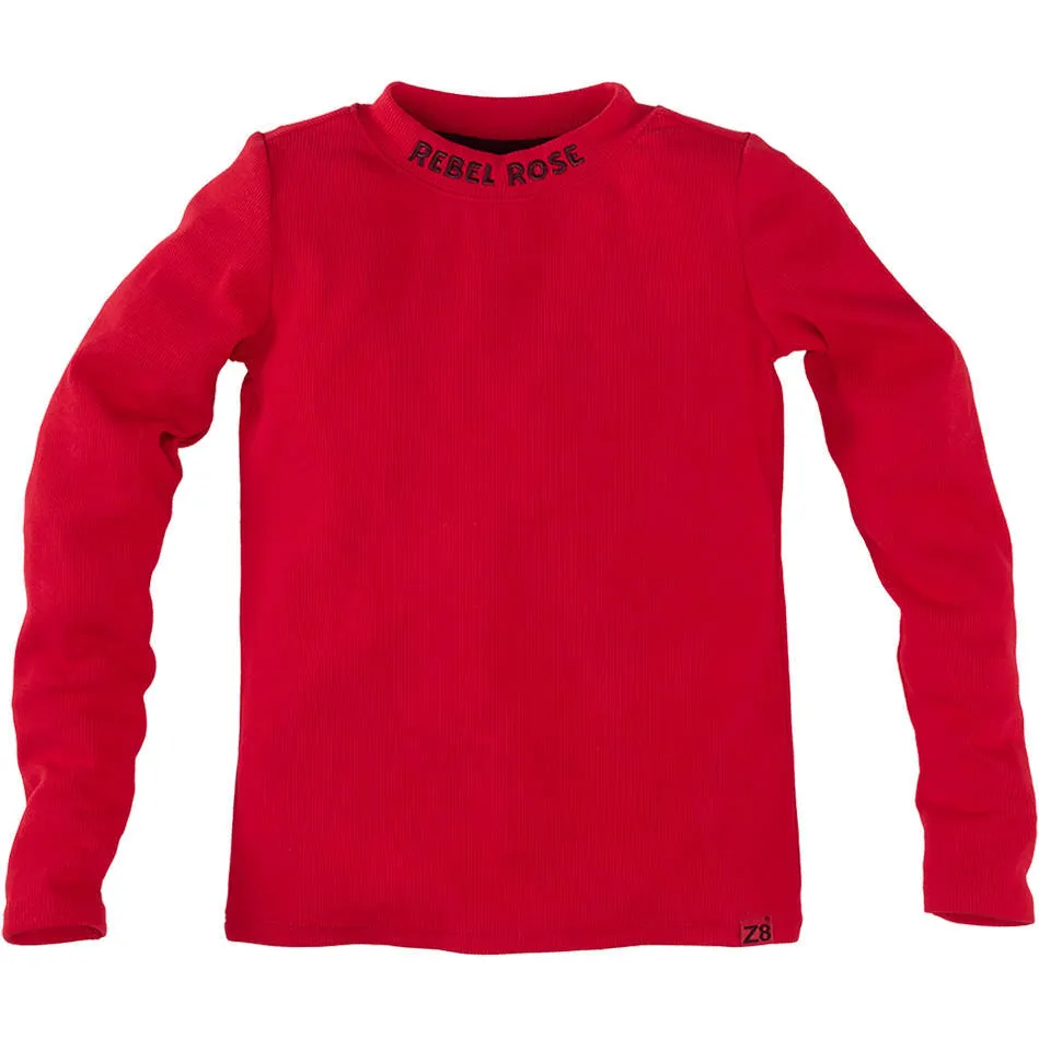 Z8 Isalie longsleeve rood, foto 2