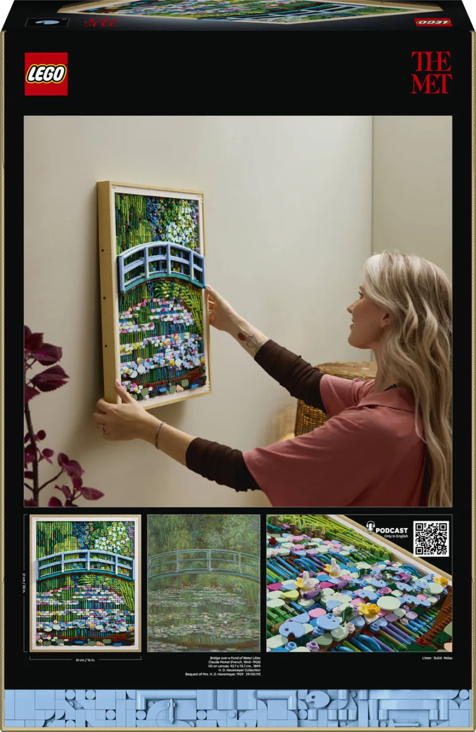 Lego Art Claude Monet – Brug over een Vijver met Waterlelies Set 31220, foto 4