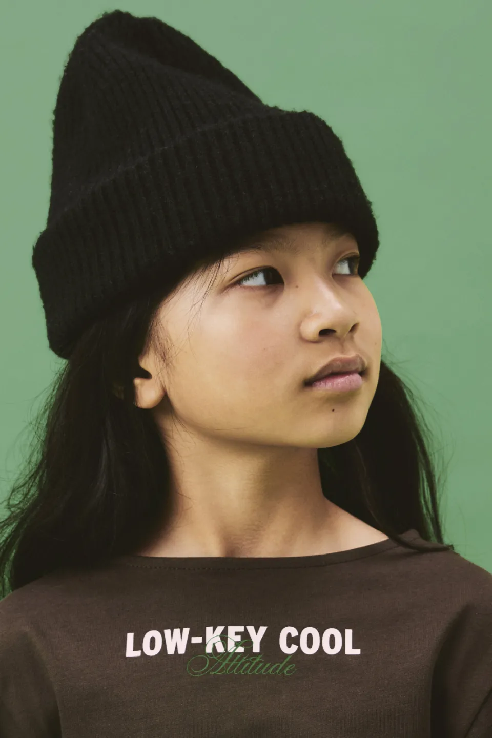 NAME IT KIDS longsleeve met rijgdetail en tekst - bruin, foto 4