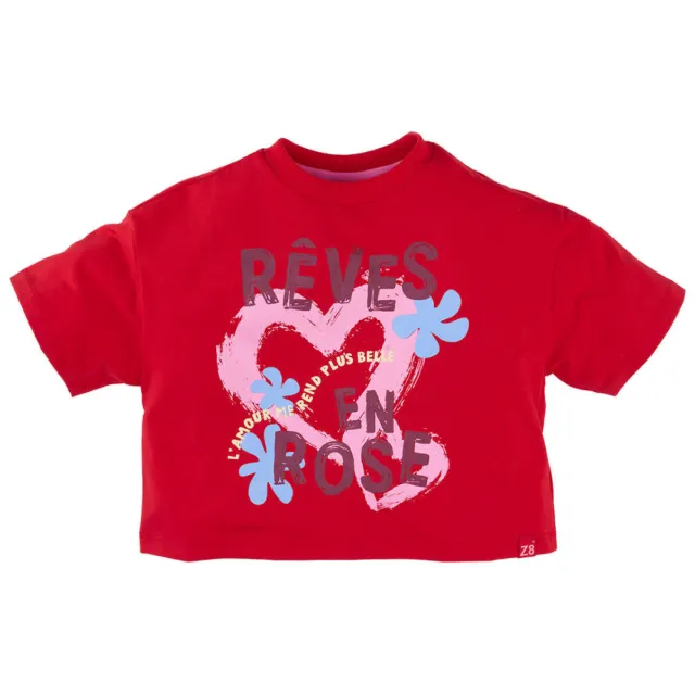Z8 kids T-shirt Janne rood, foto 2
