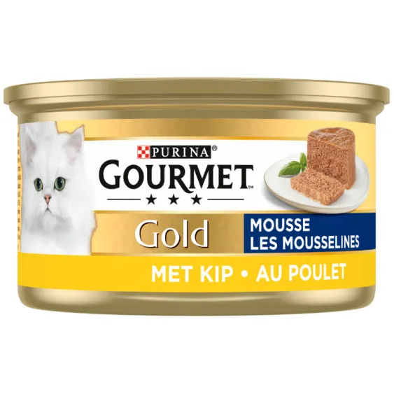 Gourmet Gold Mousse kattenvoer nat met kip, foto 2