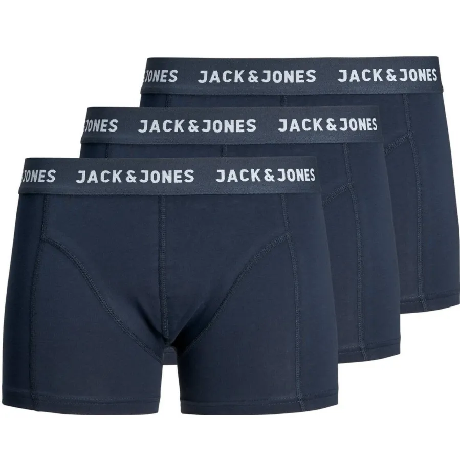 Jack & Jones JACANTHONY boxershorts 3-pack donkerblauw, foto 4