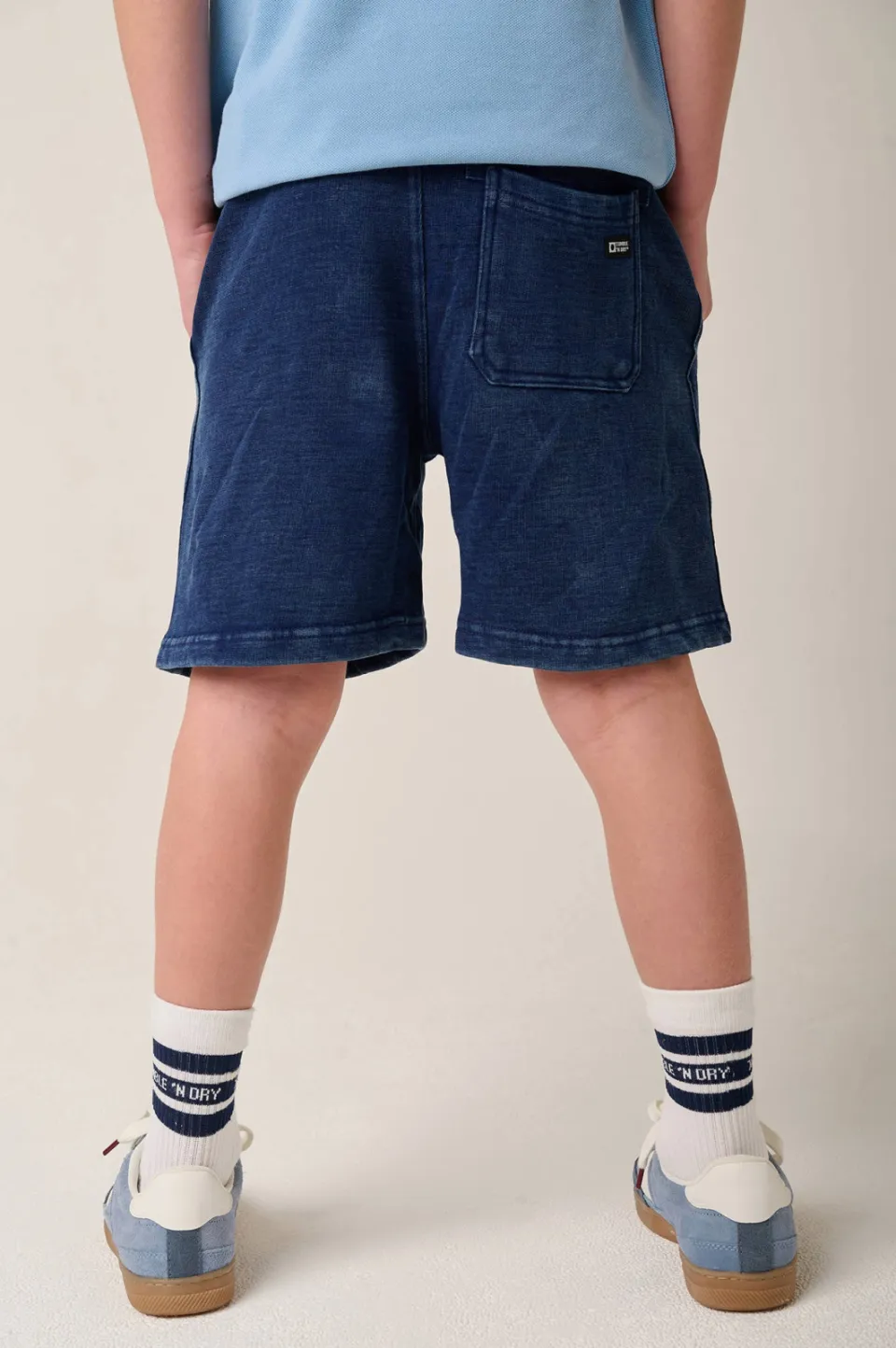 Tumble 'n Dry regular waist joggingshort donkerblauw, foto 4