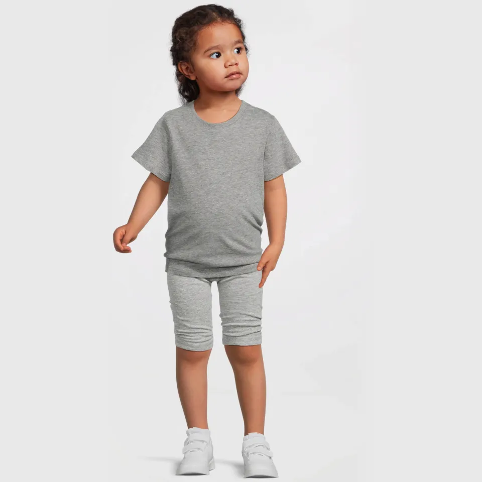 Anytime skinny biker shorts grijs melange