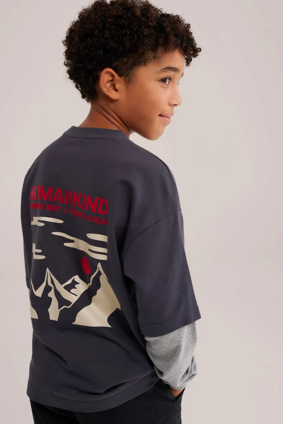 WE Fashion longsleeve met backprint grijs, foto 5