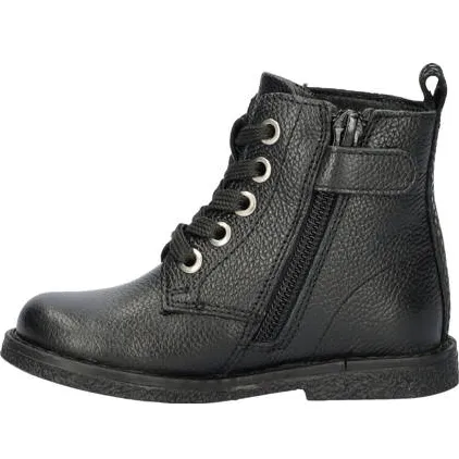 Nelson Kids leren veterboots zwart, foto 2