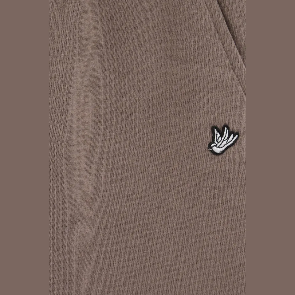 WE Fashion tapered joggingbroek bruin, foto 6