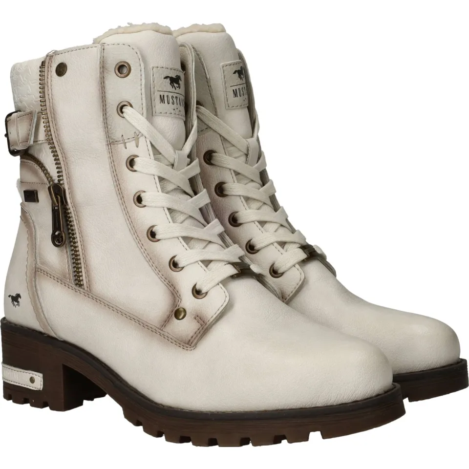 Mustang Veterboots Dames Beige, foto 3