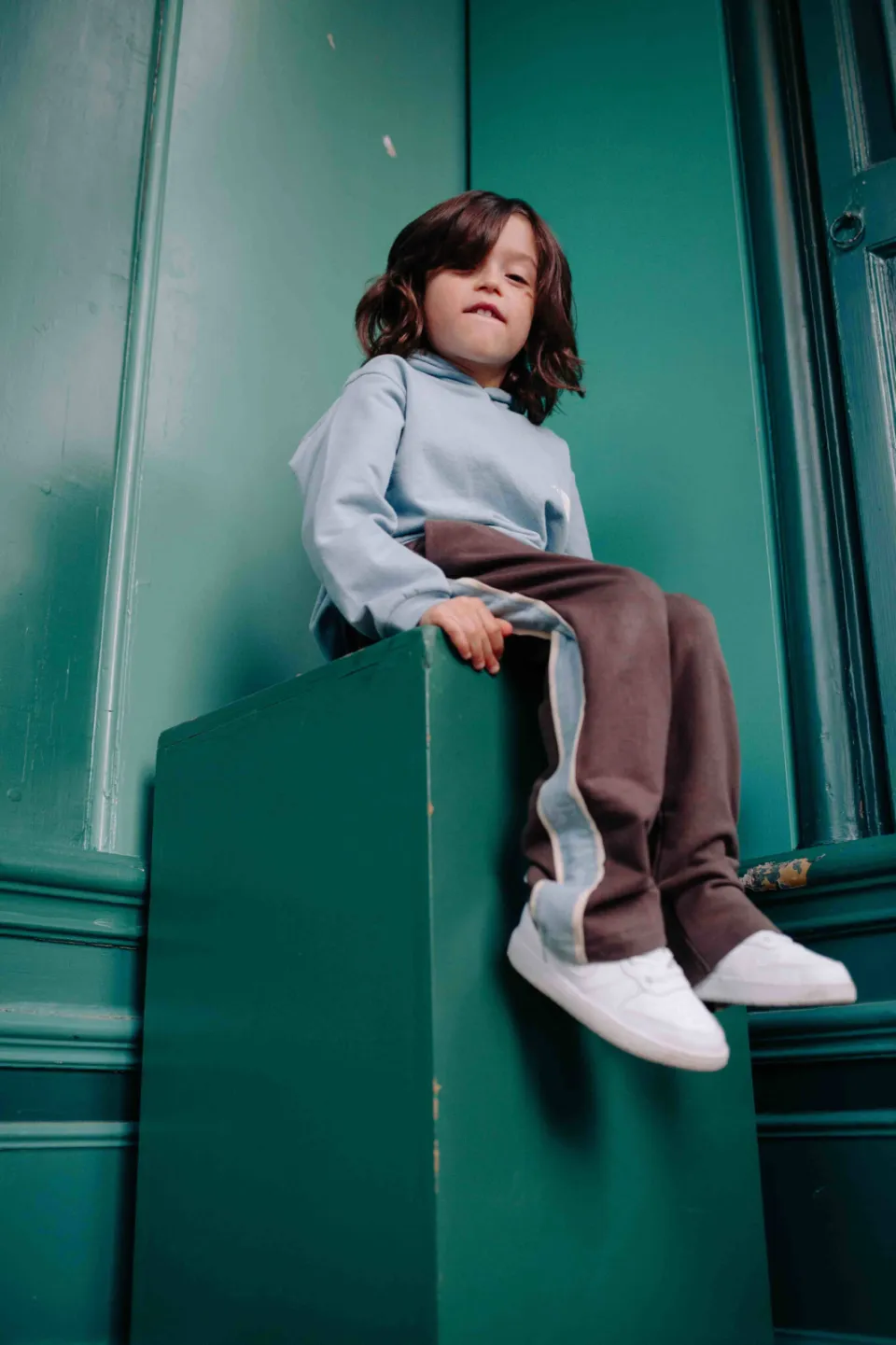 Riffle Amsterdam hoodie met print - lichtblauw, foto 6