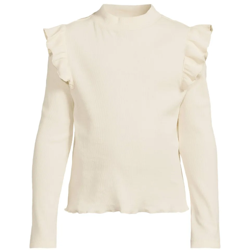 Orange Stars longsleeve met ruches ecru, foto 2