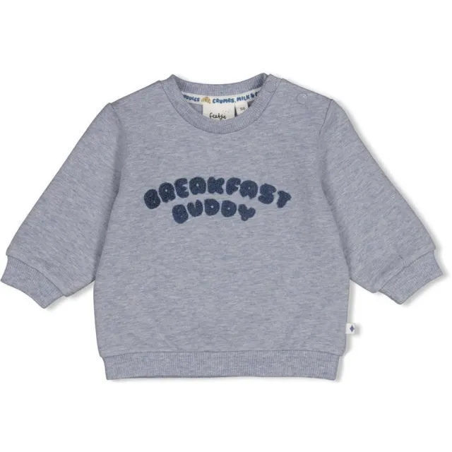Feetje sweater Breakfast Buddy - blauw Blauw/donkerblauw