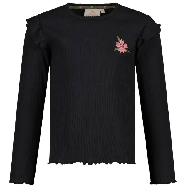 Jubel Moon Flowers longsleeve zwart, foto 2